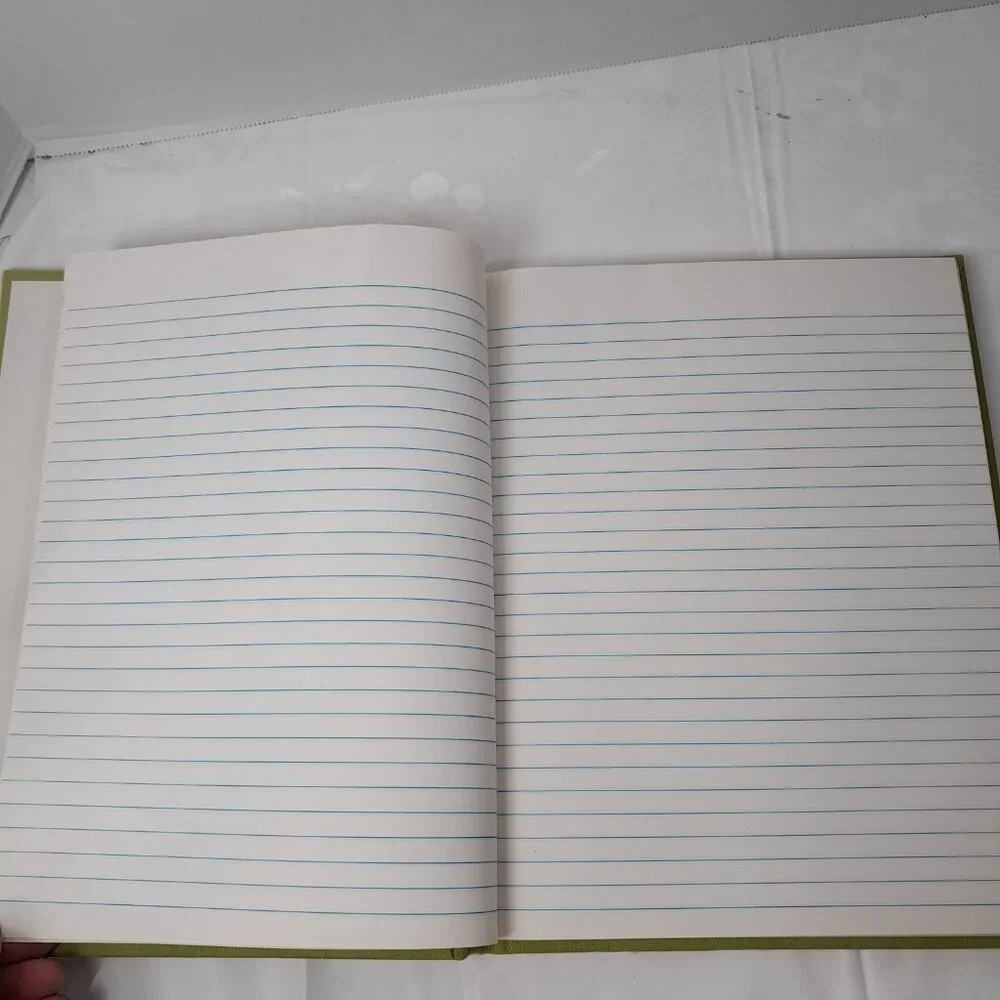 Vintage Federal Supply‎ Service RECORD Log Memorandum Book green notebook lined